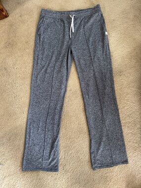 Vuori Gray Wide Leg Halo Drawstring Pants